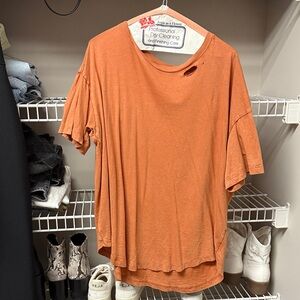 Aerie Burnt Orange Short Sleeve Tee